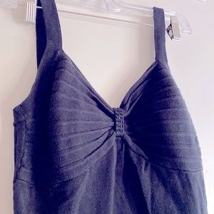 Canadian Graffiti.  Black, beaded tank top.